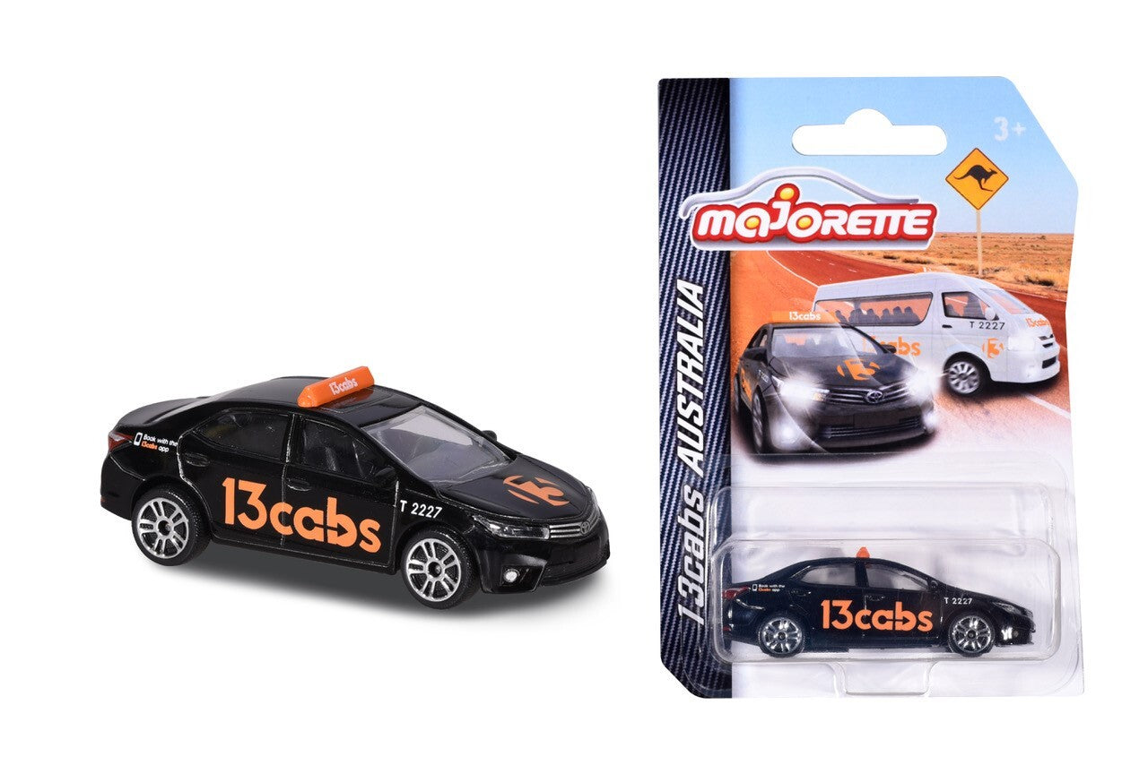 MAJORETTE TOYOTA ALTIS 13CABS BLACK - Toyworld Frankston