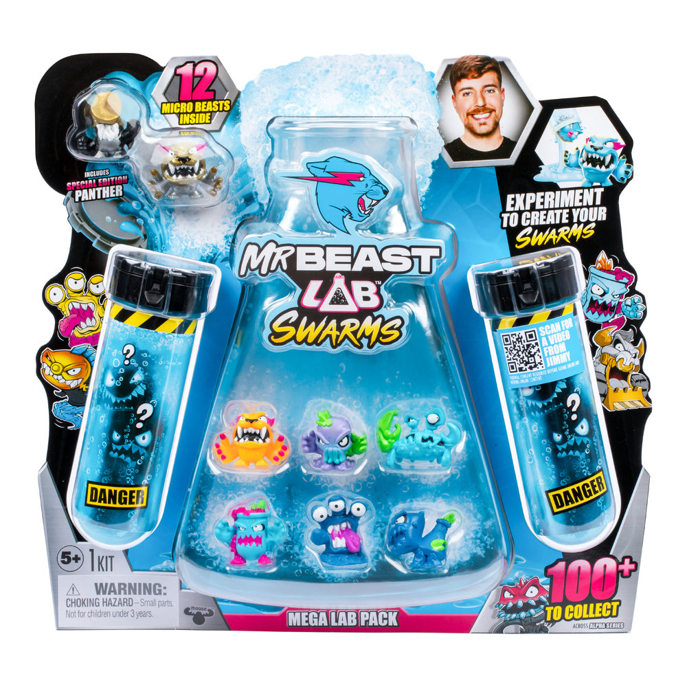 MR BEAST LAB SWARMS - MEGA LAB PACK 12 MICRO BEASTS - Toyworld Frankston