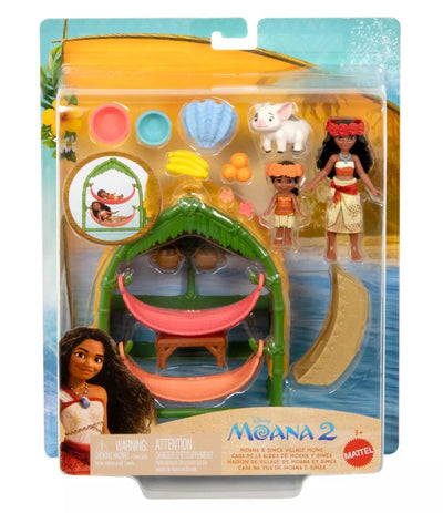 DISNEY MOANA 2 - MOANA AND SIMEA VILLAGE HOME PLAYSET - Toyworld Frankston