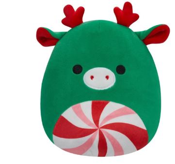 SQUISHMALLOWS - 5 INCH PLUSH CHRISTMAS ZUMIR THE PEPPERMINT MOOSE - Toyworld Frankston