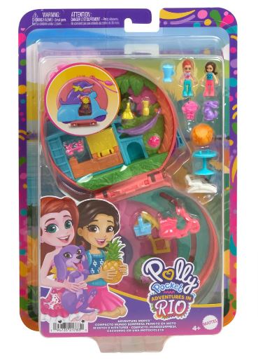 POLLY POCKET - ADVENTURES IN RIO - ADVENTURE MOPED COMPACT - Toyworld Frankston