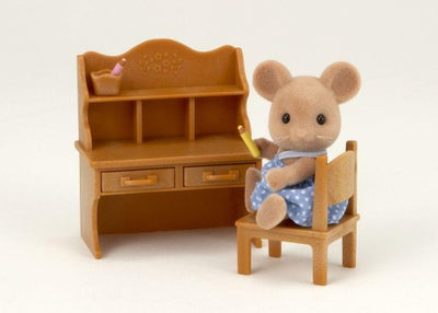SYLVANIAN FAMILIES - MOUSE SISTER WITH DESK SET - Toyworld Frankston