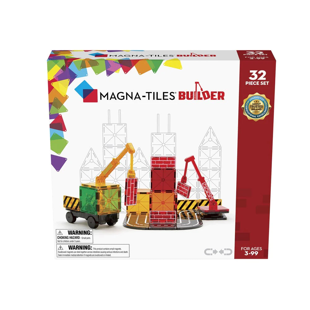 MAGNA-TILES BUILDER 32 PIECE SET - Toyworld Frankston
