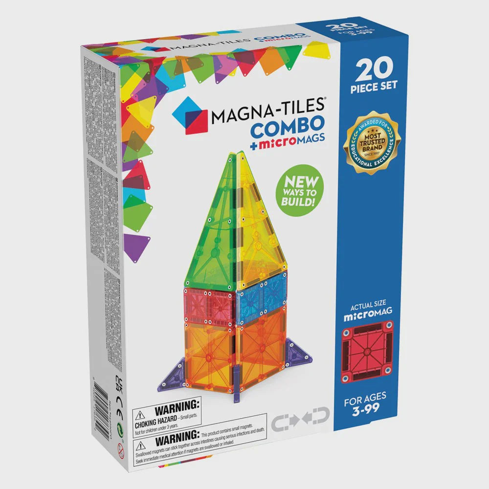 MAGNA-TILES COMBO 20PC MICROMAGS - Toyworld Frankston