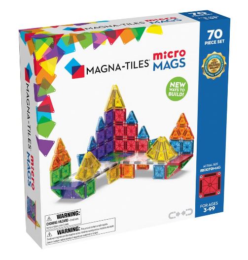 MAGNA TILES - MICRO MAGS 70 PIECE SET - Toyworld Frankston