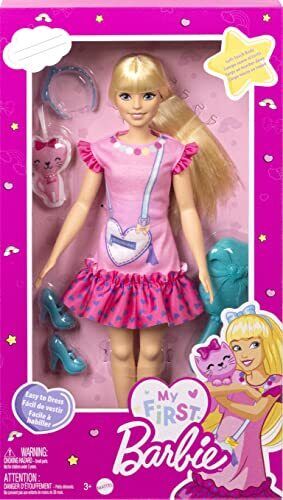 BARBIE - MY FIRST BARBIE WITH KITTY - PINK AND BLONDE - Toyworld Frankston