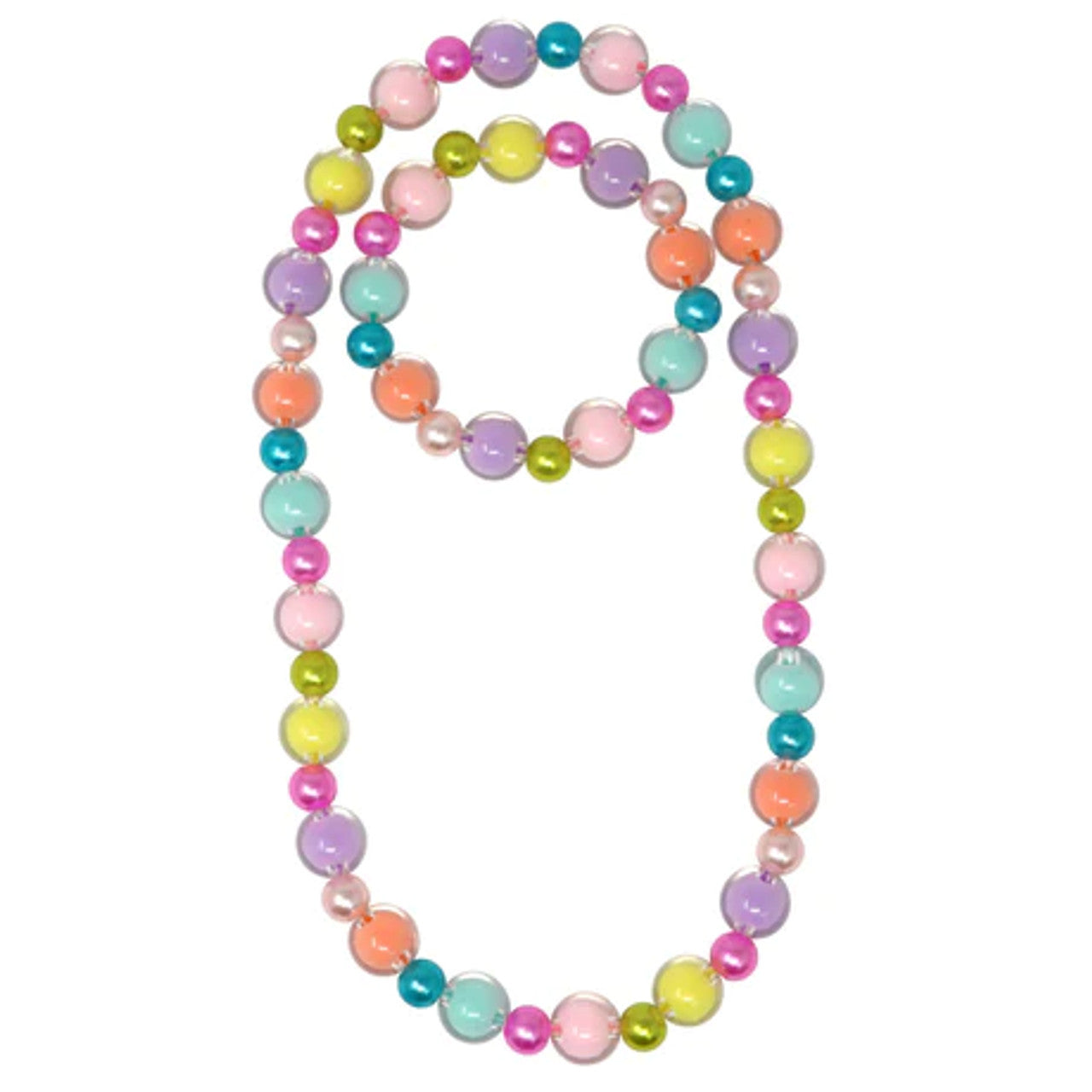 PINK POPPY RAINBOW BUBBLE NECKLACE AND BRACELET SET - Toyworld Frankston