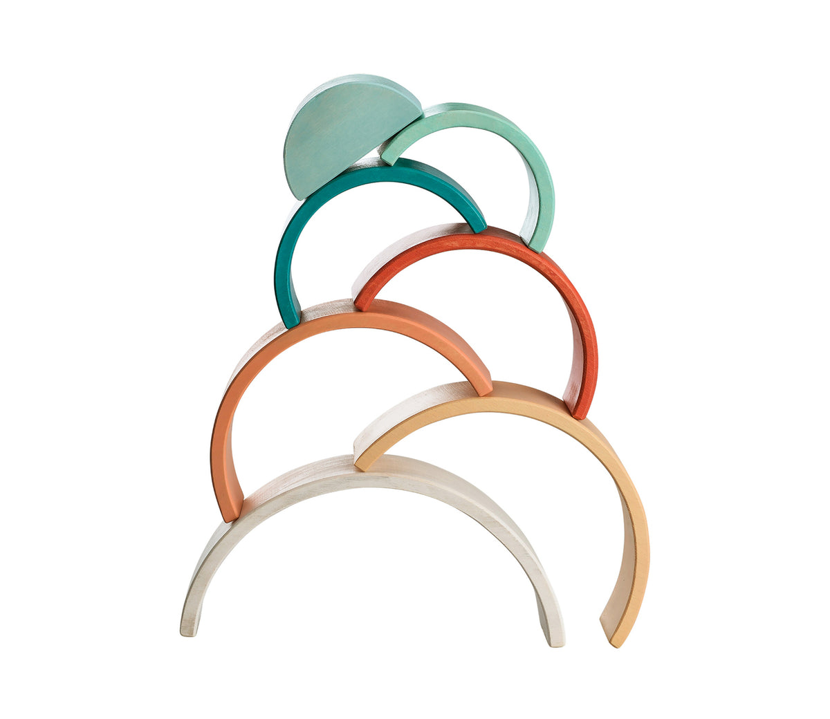 CALM AND BREEZY STACKING RAINBOW TERRACOTTA - Toyworld Frankston