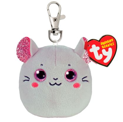 TY SQUISHY BEANIES - CATNIP THE MOUSE CLIP - Toyworld Frankston
