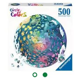 RAVENSBURGER CIRCLE OF COLORS - OCEAN 500 PIECE PUZZLE - Toyworld Frankston