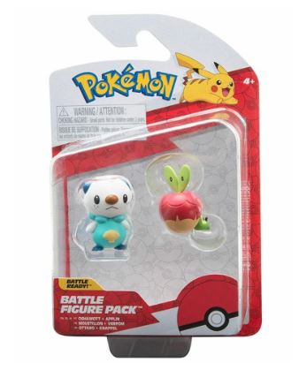 POKEMON BATTLE FIGURE PACK - OSHAWOTT AND APPLIN - Toyworld Frankston