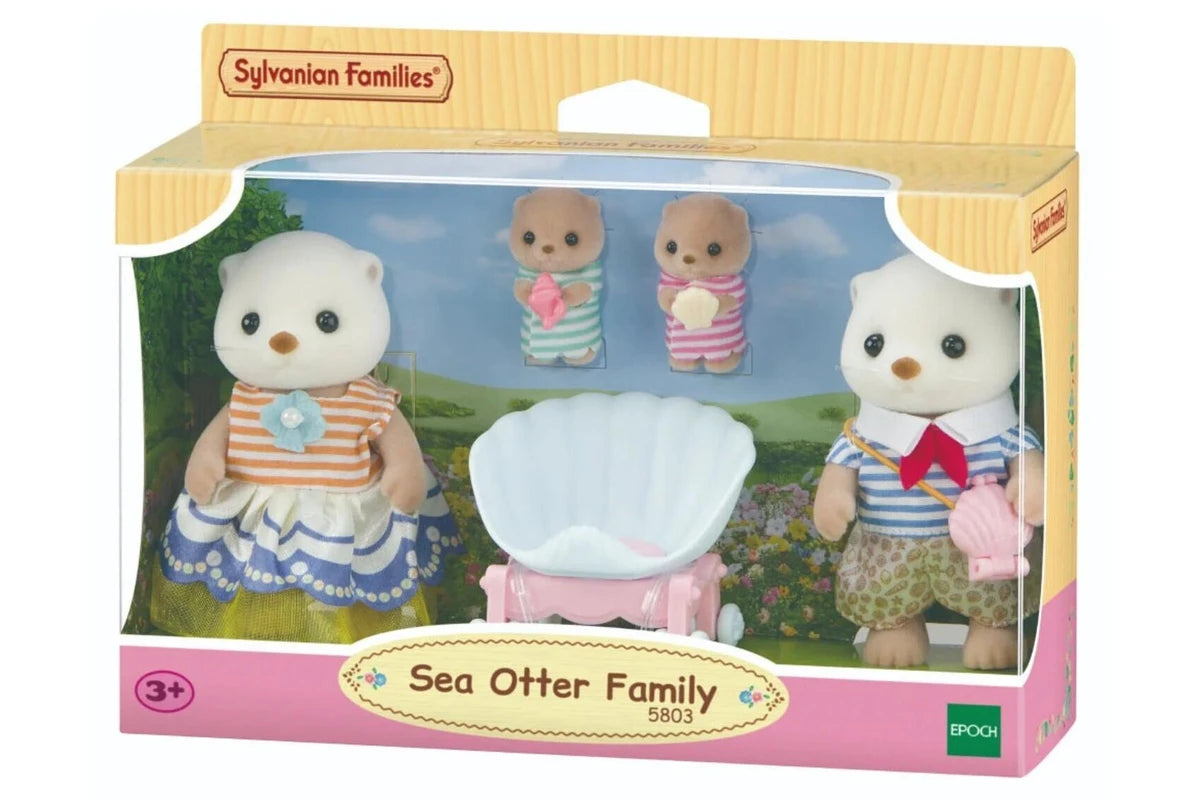 SYLVANIAN FAMILIES - SEA OTTER FAMILY - Toyworld Frankston