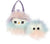 FANCY PALS OWL IN FLUFFY PINK MULTI BAG