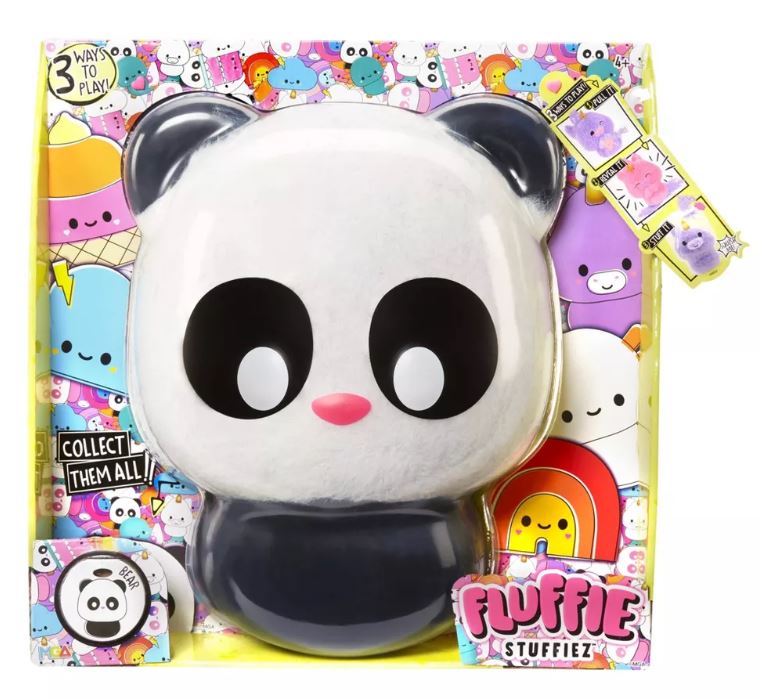 FLUFFIE STUFFIE SERIES 1 LARGE PLUSH - PANDA - Toyworld Frankston