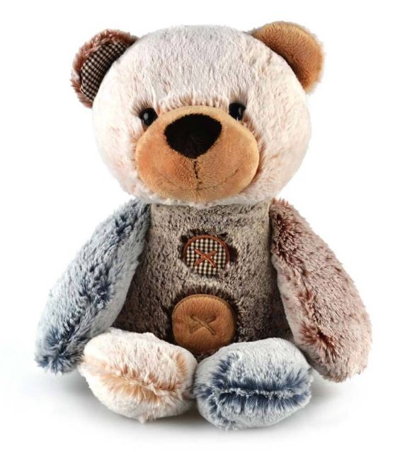 KORIMCO - PATCHES BROWN BEAR 38CM PLUSH - Toyworld Frankston