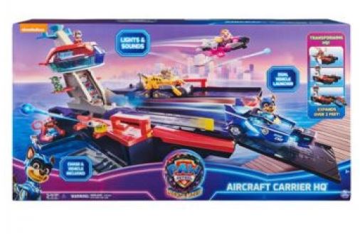 PAW PATROL THE MOVIE AIRCRAFT CARRIER HQ - Toyworld Frankston