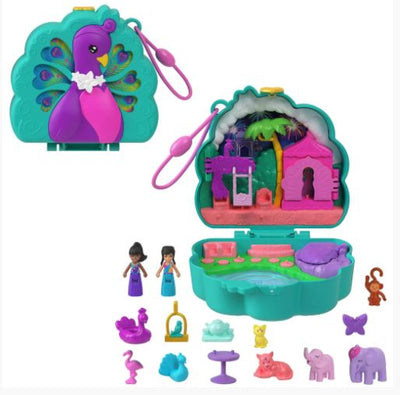 POLLY POCKET - PEACOCK GARDEN COMPACT - Toyworld Frankston