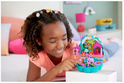 POLLY POCKET - PEACOCK GARDEN COMPACT - Toyworld Frankston