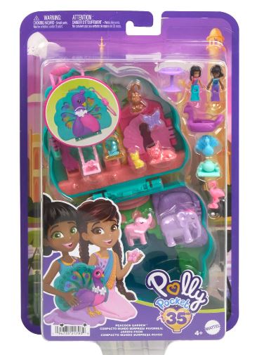 POLLY POCKET - PEACOCK GARDEN COMPACT - Toyworld Frankston