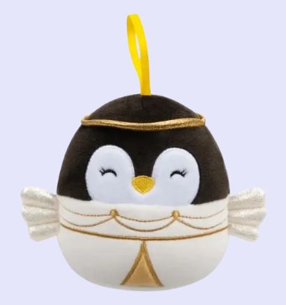 SQUISHMALLOWS - 2024 HOLIDAY ORNAMENTS - LUNA ANGEL PENGUIN - Toyworld Frankston