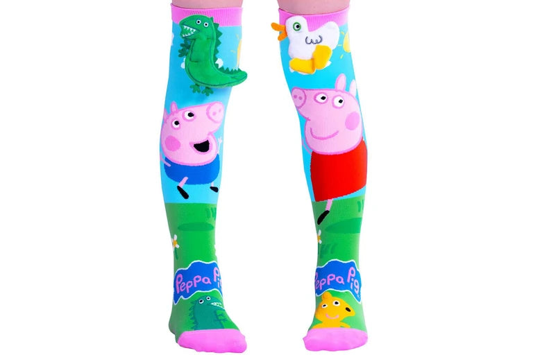MADMIA - PEPPA PIG AND GEORGE SOCKS TODDLER 3-5 - Toyworld Frankston