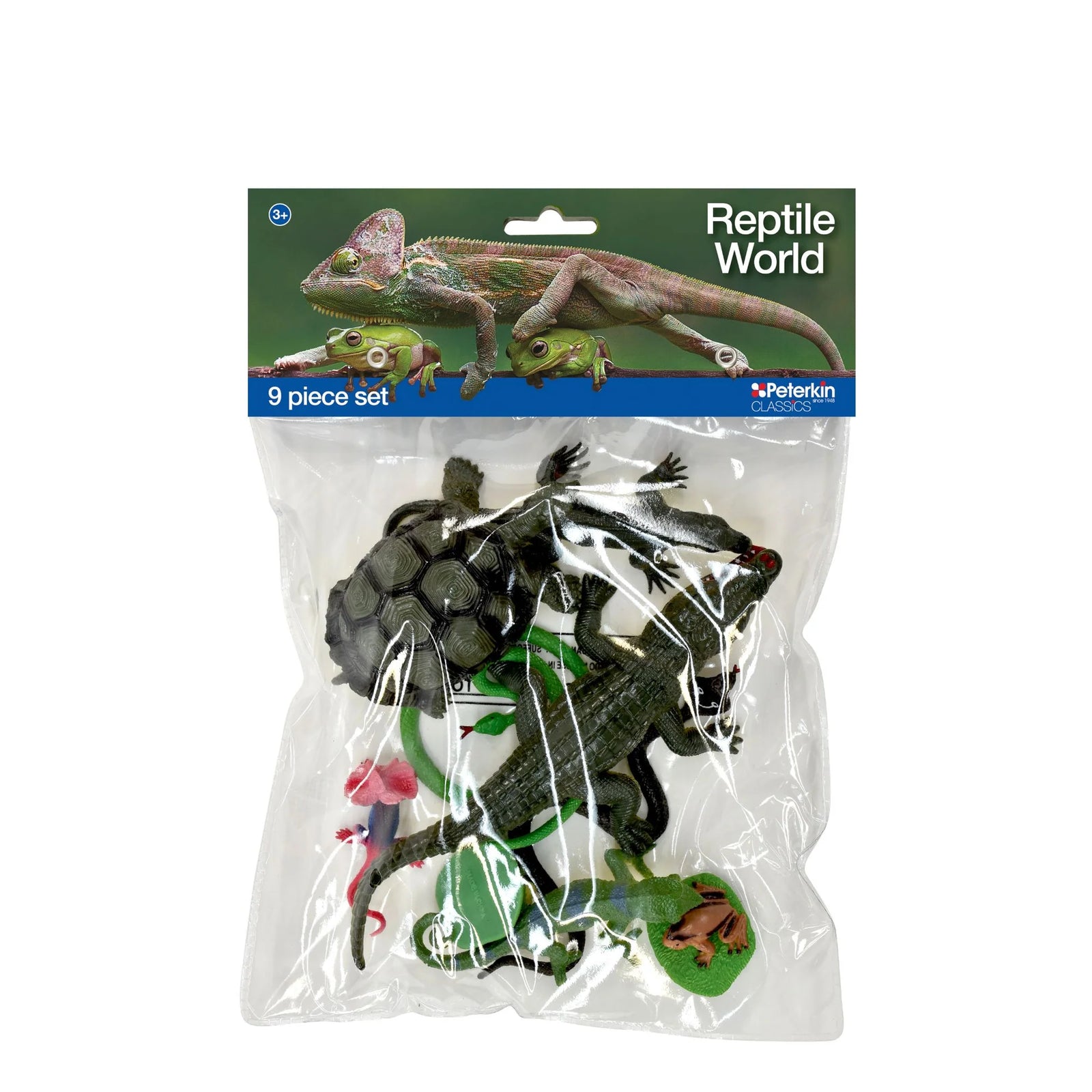 PETERKIN CLASSICS REPTILE WORLD 9 PIECE FIGURE SET