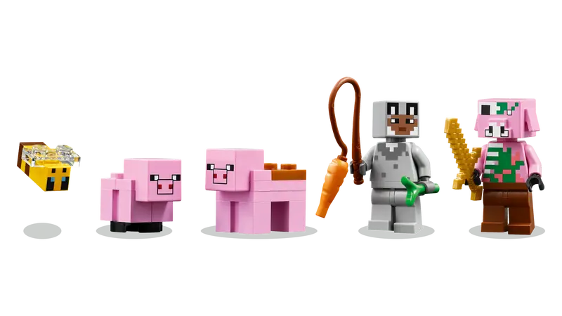 LEGO MINECRAFT 21268 THE BABY PIG HOUSE - Toyworld Frankston