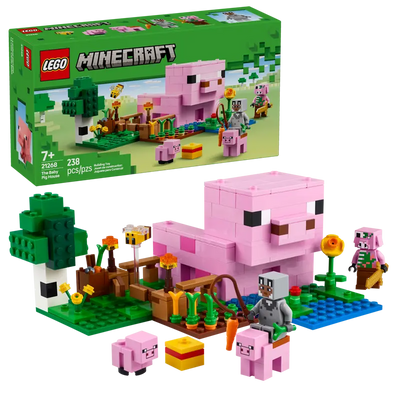 LEGO MINECRAFT 21268 THE BABY PIG HOUSE - Toyworld Frankston