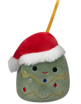 SQUISHMALLOWS - 4 INCH PLUSH HOLIDAY ORNAMENTS - PIKE THE CHRISTMAS TREE - Toyworld Frankston