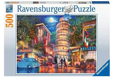 RAVENSBURGER 173808 EVENING IN PISA - 500 PIECE PUZZLE - Toyworld Frankston