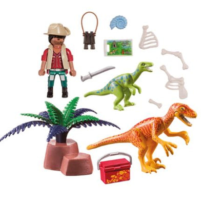 PLAYMOBIL  70108 DINOS - DINO EXLPORER CARRY CASE - Toyworld Frankston