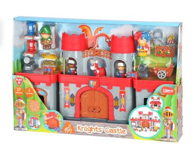 PLAYGO BATTERY OPERATED 17PCS KNIGHTS CASTLE - Toyworld Frankston