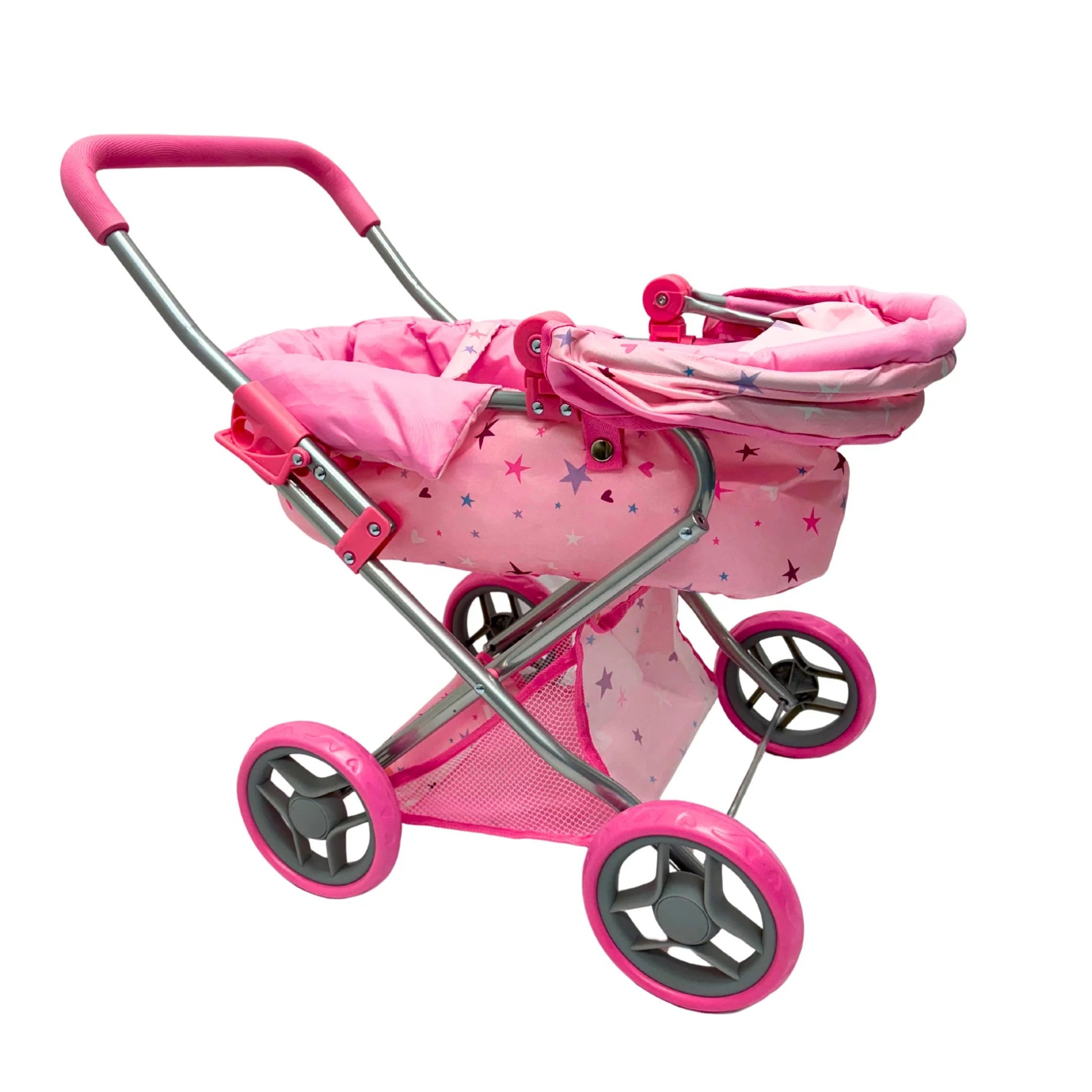 PLAYWORLD MEDIUM DOLL PRAM PINK - Toyworld Frankston