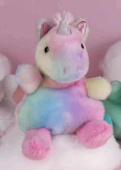 PALM PALS - SORBET RAINBOW UNICORN 5 INCH PLUSH