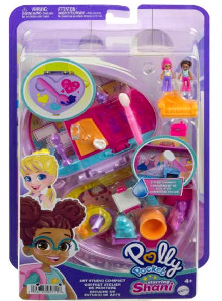 POLLY POCKET - COMPACT PLAYSET STARRING SHARNI -  ART STUDIO - Toyworld Frankston