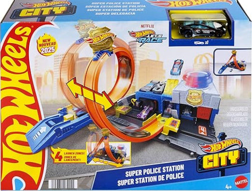 HOTWHEELS CITY SUPER POLICE STATION PLAYSET - Toyworld Frankston