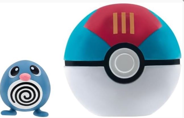 POKEMON CLIP 'N' GO - POLIWAG AND LURE BALL - Toyworld Frankston