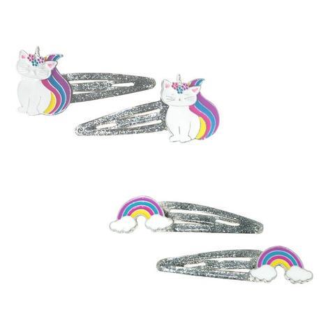 PINK POPPY RAINBOW AND CLOUD SNAPCLIPS - Toyworld Frankston
