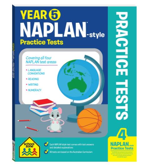 YEAR 5 NAPLAN STYLE WORKBOOK AND TESTS W/ STICKERS - Toyworld Frankston