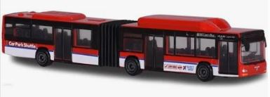 MAJORETTE 1:64 MAN LIONS CITY BUS - RED CAR PARK SHUTTLE - Toyworld Frankston