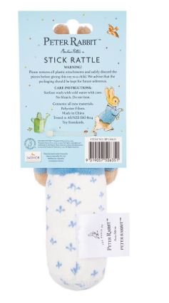 PETER RABBIT - STICK RATTLE - PETER RABBIT OR FLOSPSY - Toyworld Frankston