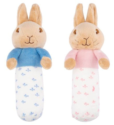 PETER RABBIT - STICK RATTLE - PETER RABBIT OR FLOSPSY - Toyworld Frankston