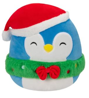 SQUISHMALLOWS - 5 INCH PLUSH CHRISTMAS PUFF THE PENGUIN - Toyworld Frankston