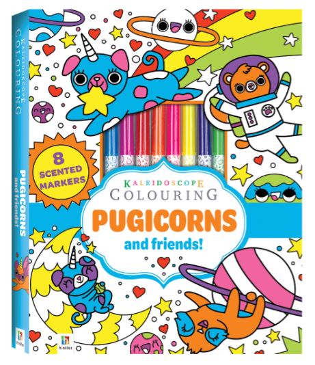 KALEIDOSCOPE COLORING - COLOURING PUGICORNS - Toyworld Frankston