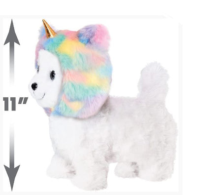BARBIE PETS - WALKING PUPPY WITH UNICORN HAT - 10 PIECES - Toyworld Frankston