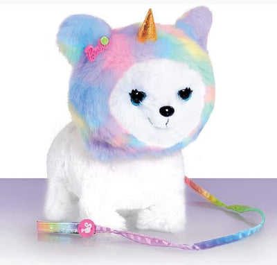 BARBIE PETS - WALKING PUPPY WITH UNICORN HAT - 10 PIECES - Toyworld Frankston