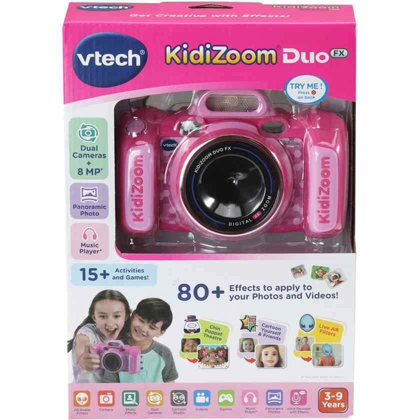 VTECH KIDIZOOM DUO FX CAMERA PINK - Toyworld Frankston