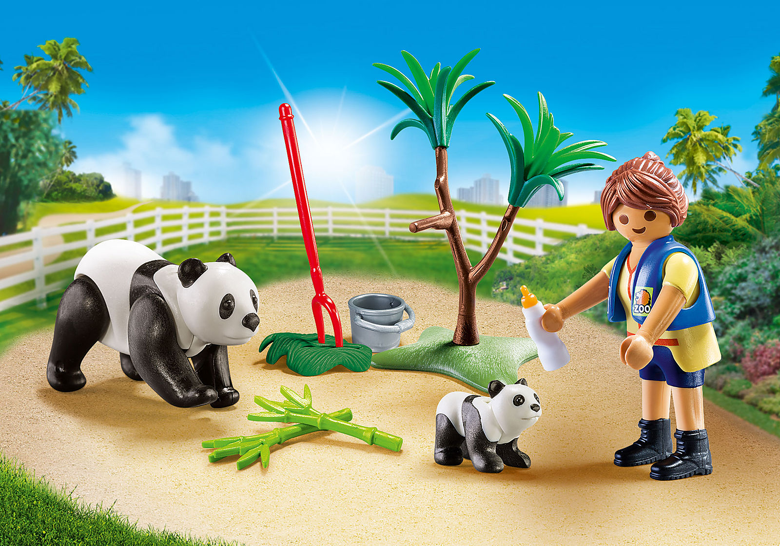 PLAYMOBIL PANDA CARETAKER CARRY CASE - 70105 - Toyworld Frankston