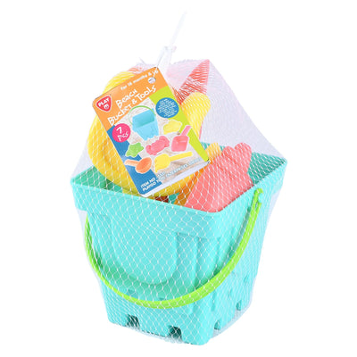 PLAYGO BEACH BUCKET AND TOOLS 7PC SET - Toyworld Frankston