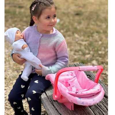 PLAYWORLD DOLL CAR SEAT CARRIER PINK - Toyworld Frankston